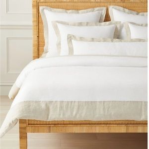 Serena & Lily Salento Duvet Twin size in Flax/Beige color NWT